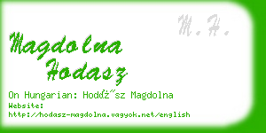 magdolna hodasz business card